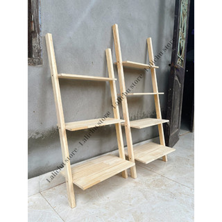 Kệ gỗ để đồ 5 ngăn hình thang, kệ bậc thang 5 tầng