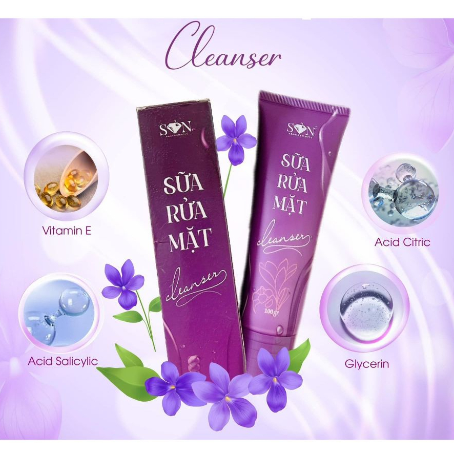 Sữa Rửa Mặt Cleanser SON Cosmetic Chính Hãng