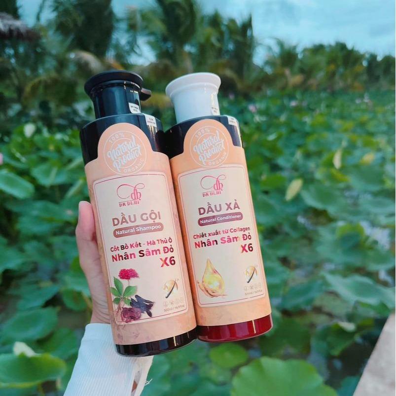 Dầu Xả Chiết Xuất Collagen Nhân Sâm Đỏ X6 Dr Di Hi Chính Hãng