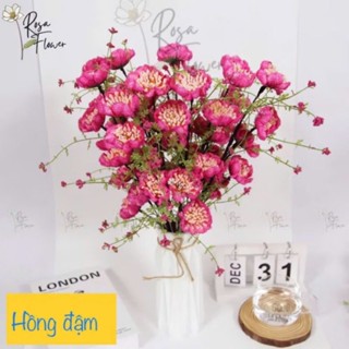  Combo 10 cành hoa trà gạo xốp cổ  trang trí decor 