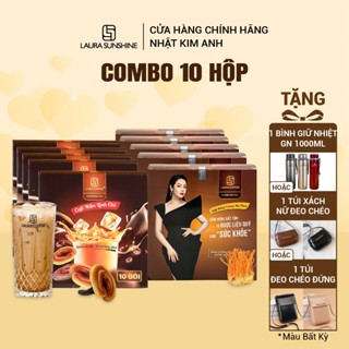 [Tặng quà HOẶC Giảm 10%] Combo 10 Hộp Cà Phê Laura Coffee (10 hộp x 10 gói)