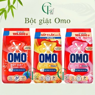 Bột giặt OMO cửa trên, giặt tay gói 2,6/ 2,9Kg / 5.1KG | 5.5KG