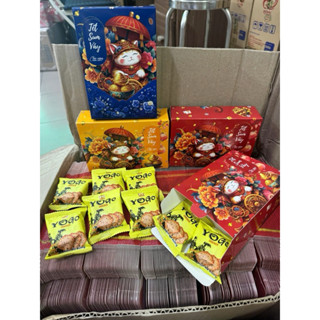 BÁNH QUY MÈO Thần Tài ( có sẵn bánh )- BÁNH ĐỂ RỜI khách tự vô hộp