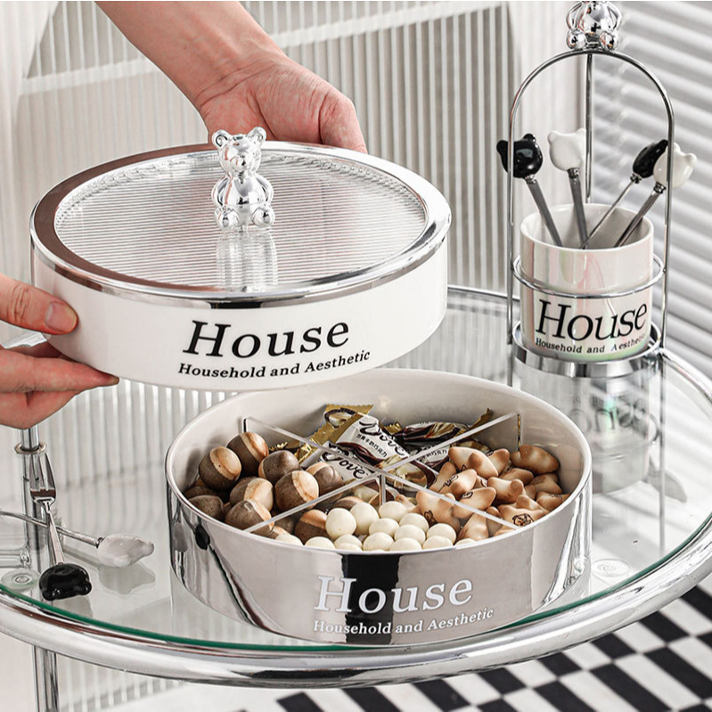 (TỔNG HỢP) Khay SỨ Đựng Bánh Kẹo, Mứt Tết. Hộp Đựng Bánh Kẹo, Đồ Ăn Vặt Sang Trọng. Khay Để Bàn Deco