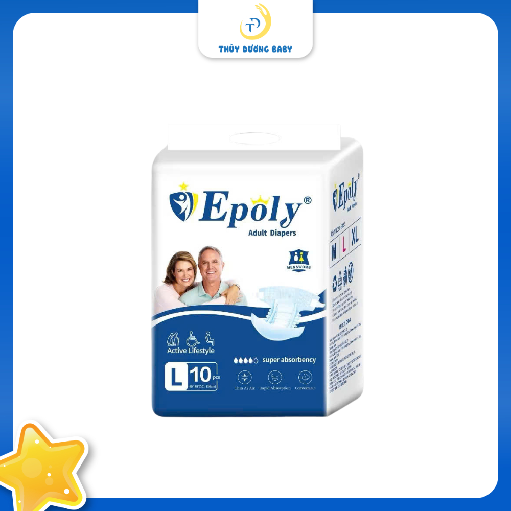 Bỉm quần/ tã dán người lớn, người già Epoly mềm mại, co giãn tốt, chất lượng