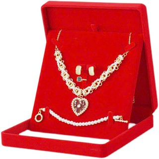 [ Hộp Đựng Bộ Trang Sức ]Hộp đựng trang sức kiềng cưới - bộ trang sức bằng nhung nỉ cao cấp sang trọng