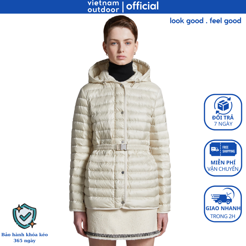 Áo Khoác Thời Trang Nữ MONCLER OREDON SHORT DOWN JACKET Áo Khoác Mùa Đông Giữ Nhiệt Có Đai Thắt Lưng