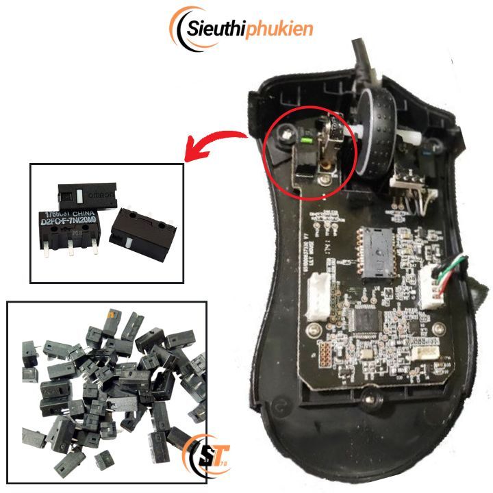 NÚt bấm trái phải chuột gaming Razer , thay nút click chuột Razer