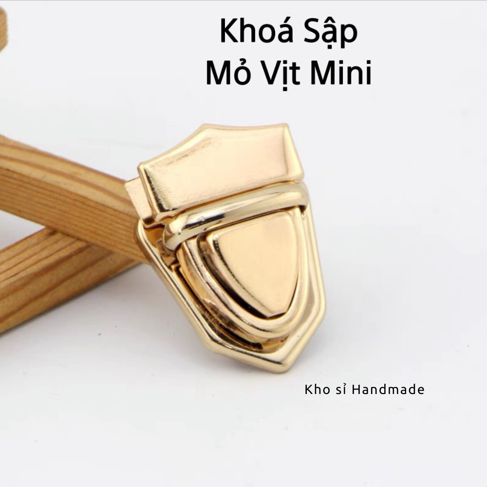 Khóa Sập Mỏ Vịt Mini Màu Vàng (30k/cái)