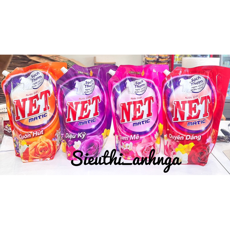  Nước Giặt Net Matic Túi 3,3Kg Đủ Màu 