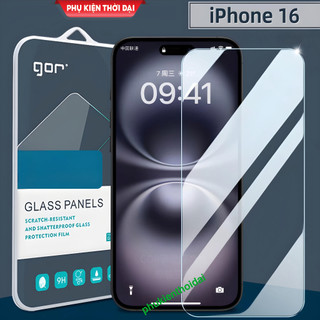  Cường lực Gor Iphone 16   16 Pro   16 Plus   16 Pro Max trong suốt trơn mượt hạn chế vân tay 