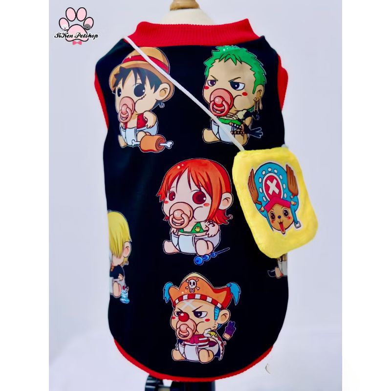 Ba lỗ ONE PIECE cho Thú Cưng CHÓ - MÈO Siêu Dễ Thương