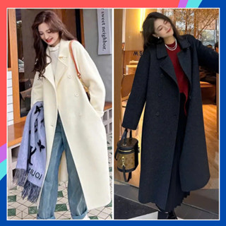 Áo khoác mangto nữ dáng dài chất dạ siêu cấp qua gối phong cách Hàn Quốc Áo khoác dạ len cao cấp sang trọng MT02