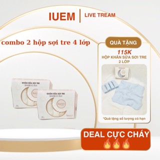 iuem SALE KHĂN SỮA 4 LỚP, COMBO 2 HỘP 4 LƠP, TẶNG THÊM 1 hộp 2 lớp (tổng 10c 4 lớp và 5c 2 lớp, hết xanh bơ)