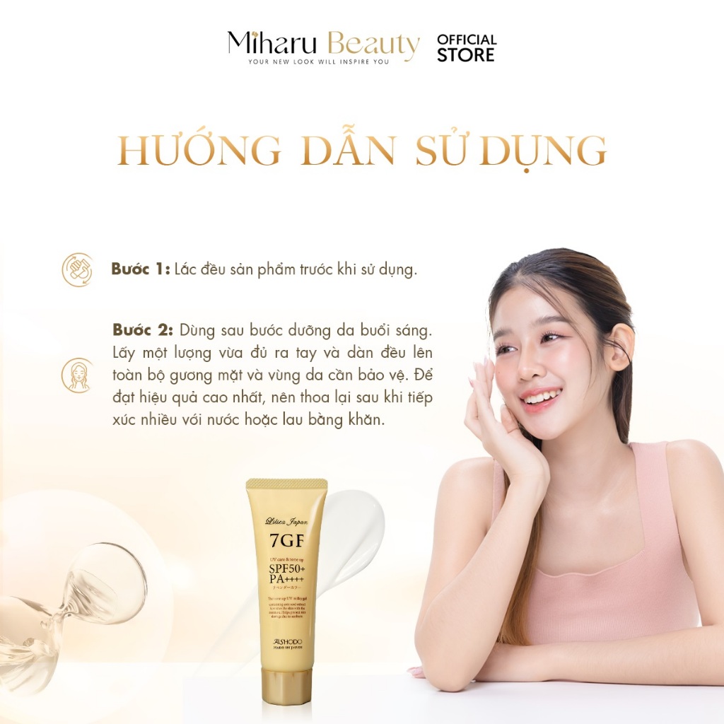 Kem chống nắng phổ rộng căng da - 7GF UV Care & Tone-up SPF50+/PA++++ 80g | BigBuy360 - bigbuy360.vn