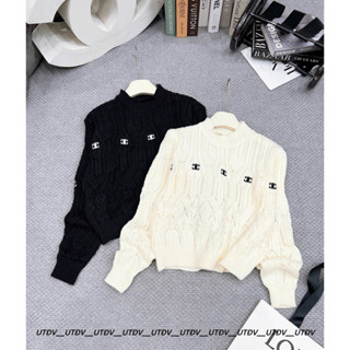 Áo len thêu x tay dài mềm nhẹ