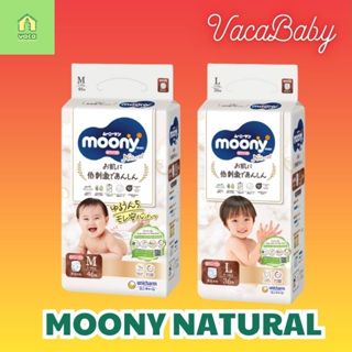 (LIVE) Tã bỉm Dán Quần Moony Natural giá tốt đủ size NB62/ S58/ M46/ L38/ M46 quần/ L36/ XL32 miếng