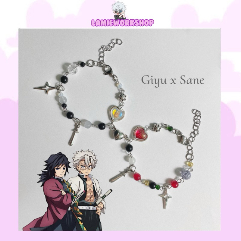 Vòng tay đôi Giyuu x Sane | Giyuu and Sane Matching Bracelets
