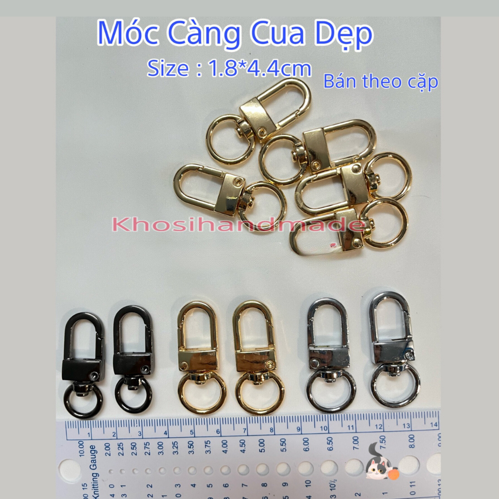 Móc Càng Cua Dẹp Size Lớn (15k/Cặp)