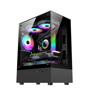 Vỏ case Kenoo MK100 kích thước nhỏ gọn M-ATX dạng bể cá vô cực