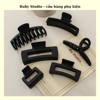 Kẹp Tóc Càng Cua Màu Đen Thiết Kế Đơn Giản