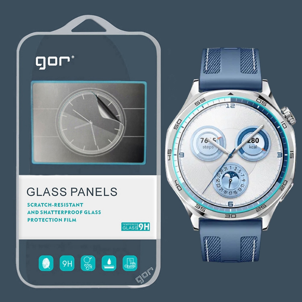 Dán cường lực GOR cho Smartwatch Huawei Watch GT6/ GT6 Pro/ GT5 Pro/ GT5 Bộ 3 Miếng