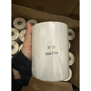 5 Cuộn Decal in mã vạch 3 tem 35x22