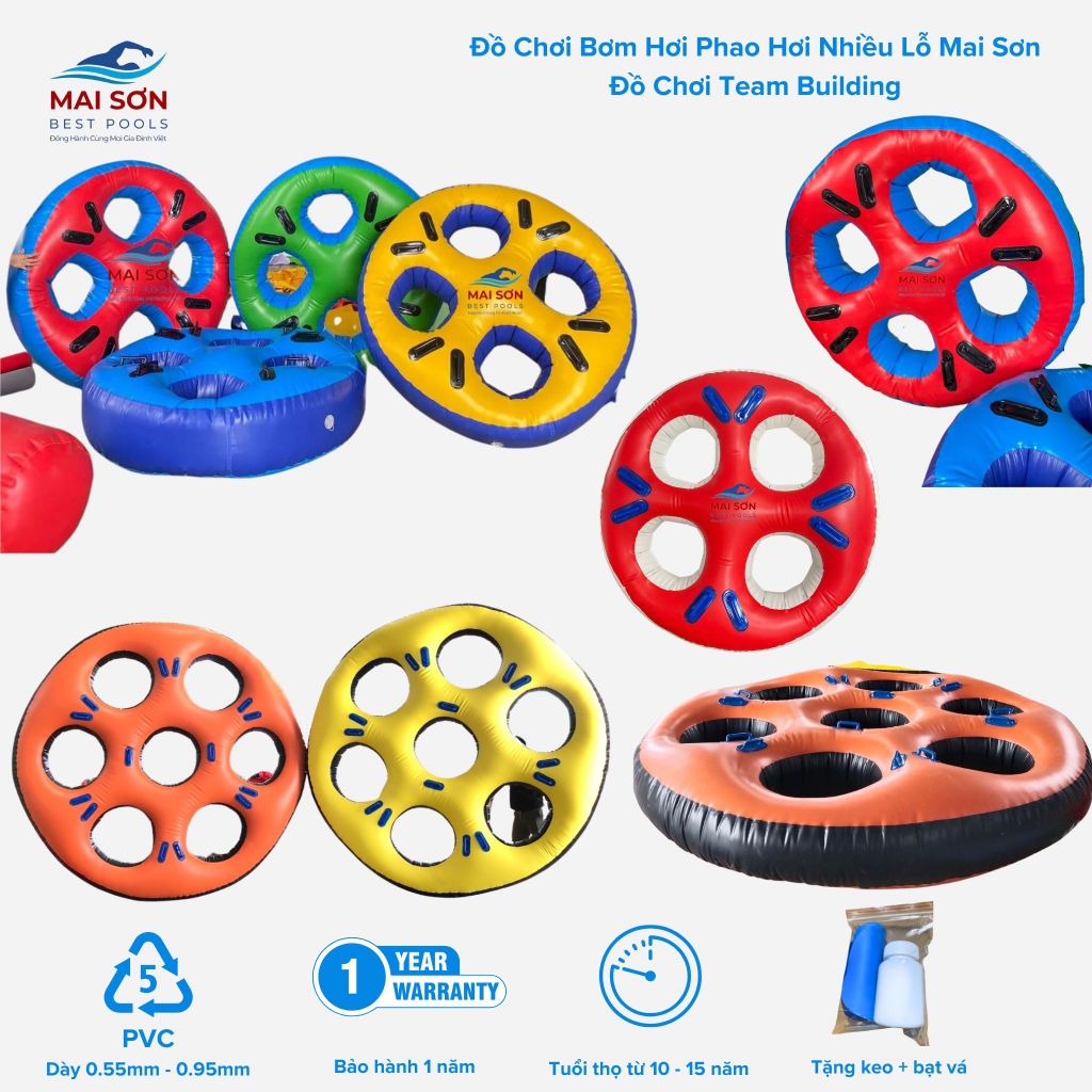Đồ Chơi Bơm Hơi Phao Hơi Nhiều Lỗ Mai Sơn- Đồ Chơi Team Building