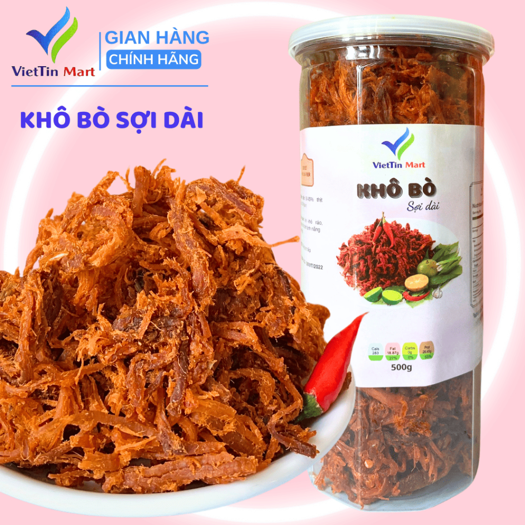 Khô Bò Sợi Dài Viettin Mart