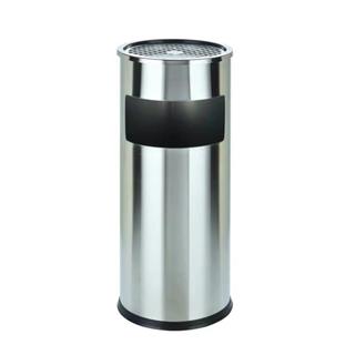 Thùng rác inox có gạt tàn thuốc lá cao cấp