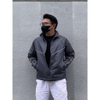 Áo Khoác Bomber Dù Mero 2 Lớp Cao Cấp Nam Dày Dặn Viền Sọc Thể Thao - Menswear