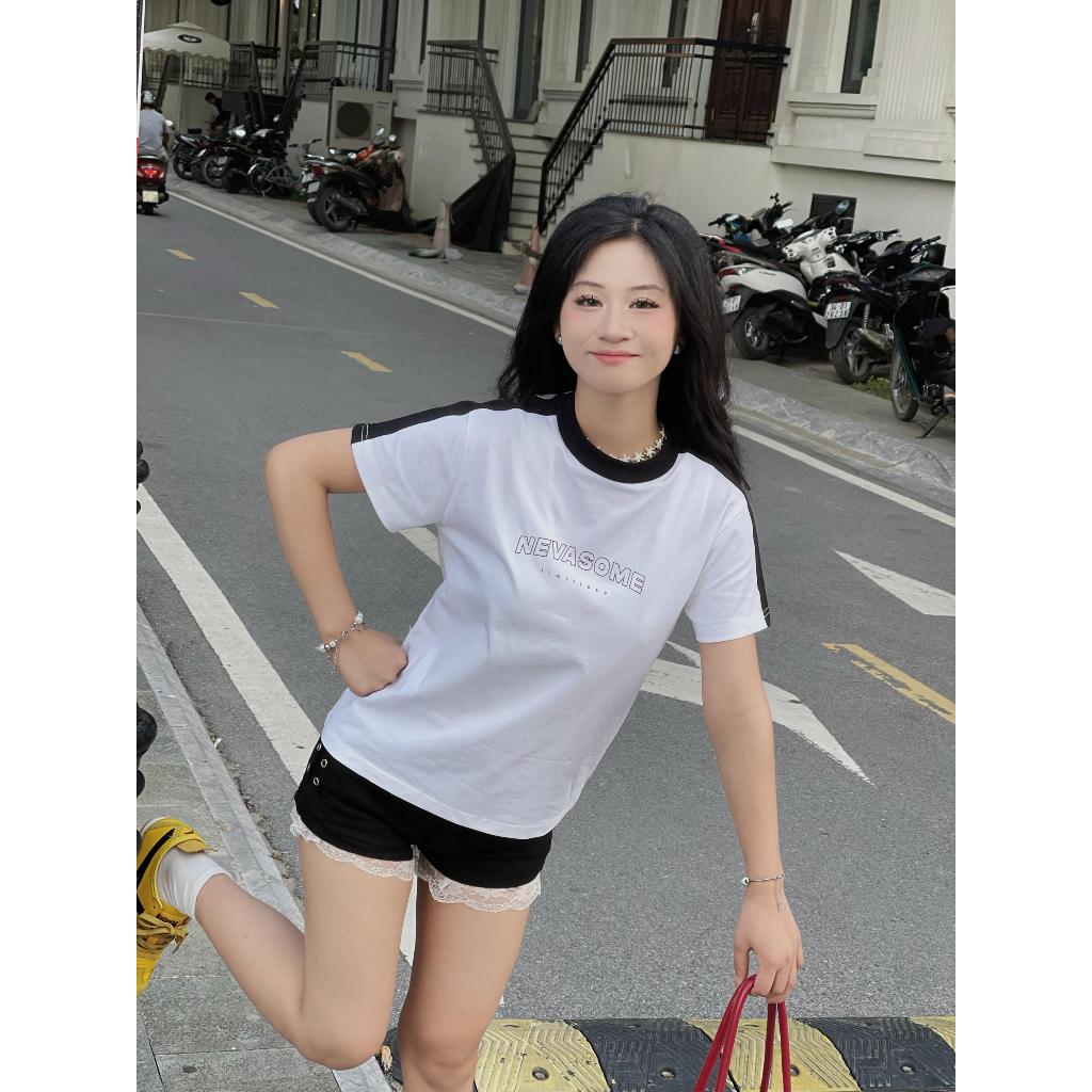 [Xả Hàng] Áo Thun Baby Tee Local Brand NEVASOME Sporty 5 màu Thể Thao Cotton 230gsm Cổ Tròn Nữ | BigBuy360 - bigbuy360.vn
