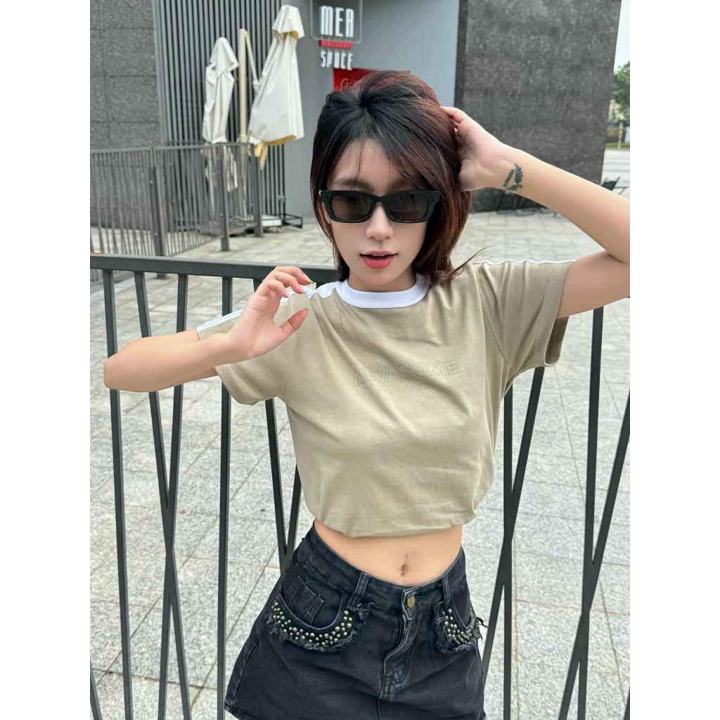 [Xả Hàng] Áo Thun Baby Tee Local Brand NEVASOME Sporty 5 màu Thể Thao Cotton 230gsm Cổ Tròn Nữ | BigBuy360 - bigbuy360.vn