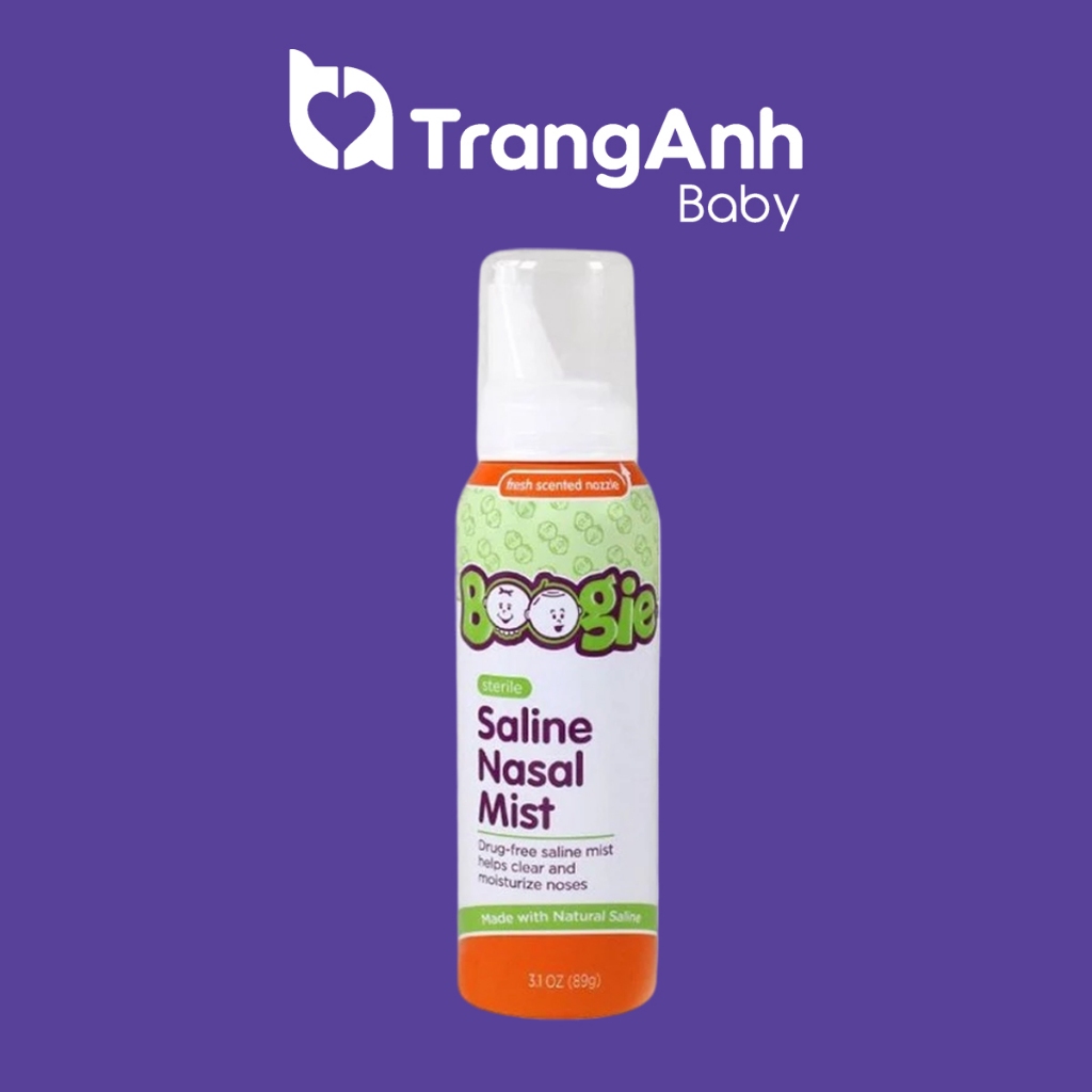 Xịt mũi vô trùng Boogie Mist chống ngạt mũi, sổ mũi, vệ sinh mũi cho bé