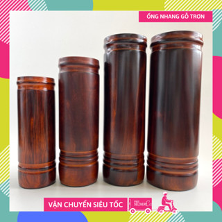 Ống nhang gỗ thờ cúng trơn sơn mờ họa tiết trơn giản đơn - Nhiều cỡ