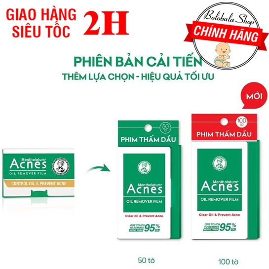 Phim/ Giấy thấm dầu Acnes 50 tờ/ 100 tờ