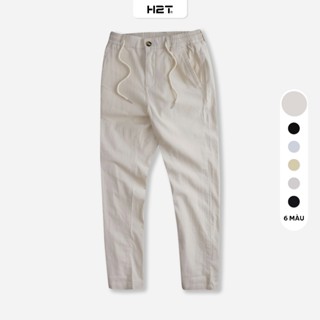 Quần đũi nam H2T 100% đũi tự nhiên dáng ống Suông - 1644, 1742