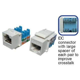 Nhân mạng CAT5e Keystone Jack, Horizontal type, P/N: 1305-03030 - DINTEK