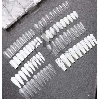 Móng Up HSM Chính Hãng Loại Mặt Nhám Sẵn - Hộp 500 Móng Ốp Đủ Size, Đủ Phom Thang, Vuông, Nhọn, Tròn Nhọn - Sơri Nail