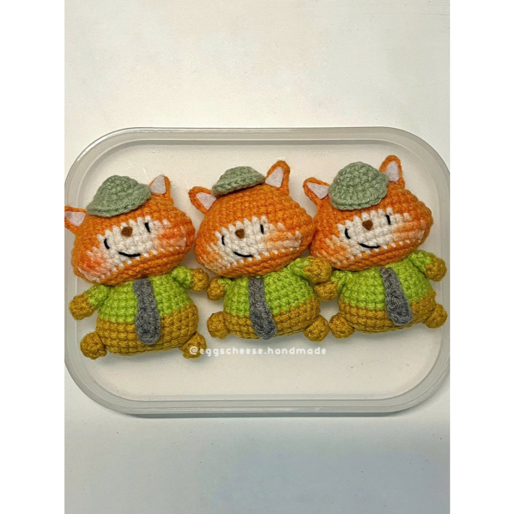 Móc khóa cáo và thỏ Zootopia bằng len