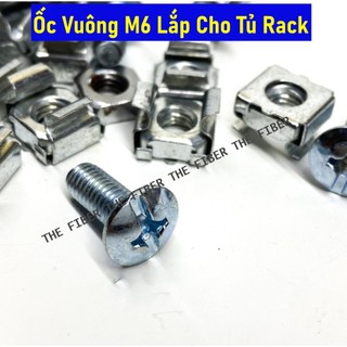 Combo 10 Bộ Ốc Vuông M6 Lắp Cho Tủ Rack