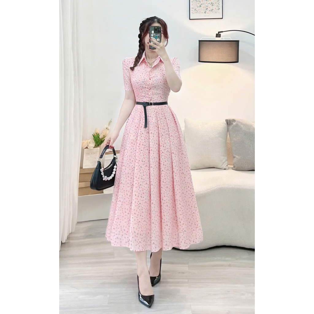 Váy Voan Sọc Chấm Bi Thiết Kế TuTu Store Phù hợp Đi Chơi Đi Tiệc Dành Cho Nữ - Mã D835