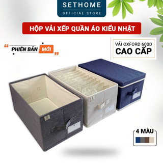 Hộp vải xếp quần áo SETHOME áo thun quần jean áo len 11 ngăn 9 ngăn 7 ngăn và không chia ngăn