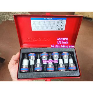 Bộ đầu tuýp lục giác bông sao Kingtony 9 chi tiết 4109PR