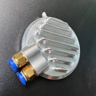 Nắp tròn CNC, Nắp cam CNC 3D có ống thông hơi và cảm biến nhiệt Fi cho xe Wave / Dream (có đầu cos)