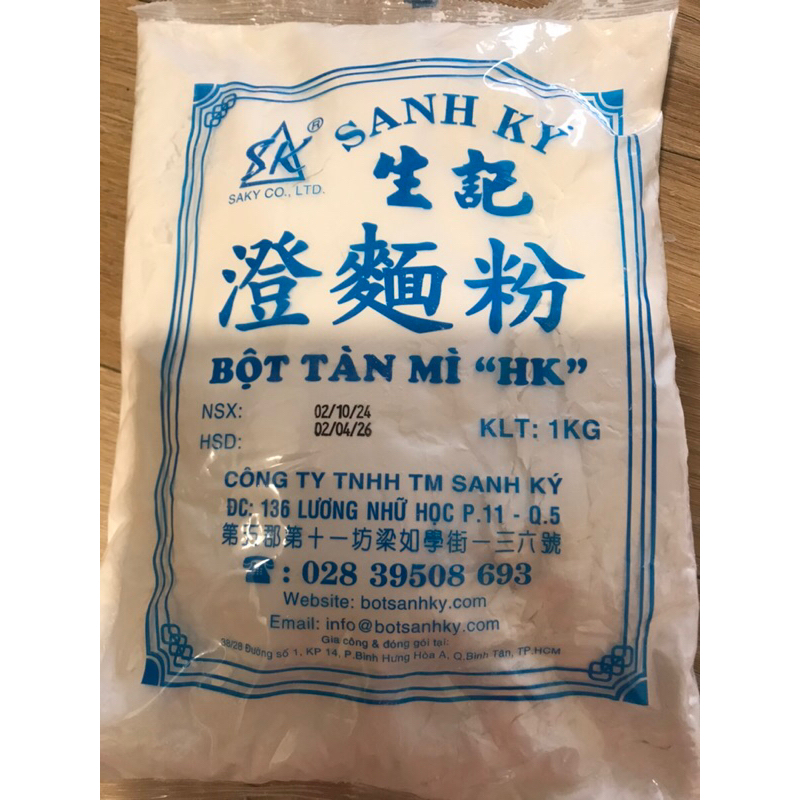 (shop tạm nghỉ từ ngày 12-25/11 bán lại ạ) 1kg Bột TÀN MÌ Sanh Ký_Chính Hãng tận gốc 100%