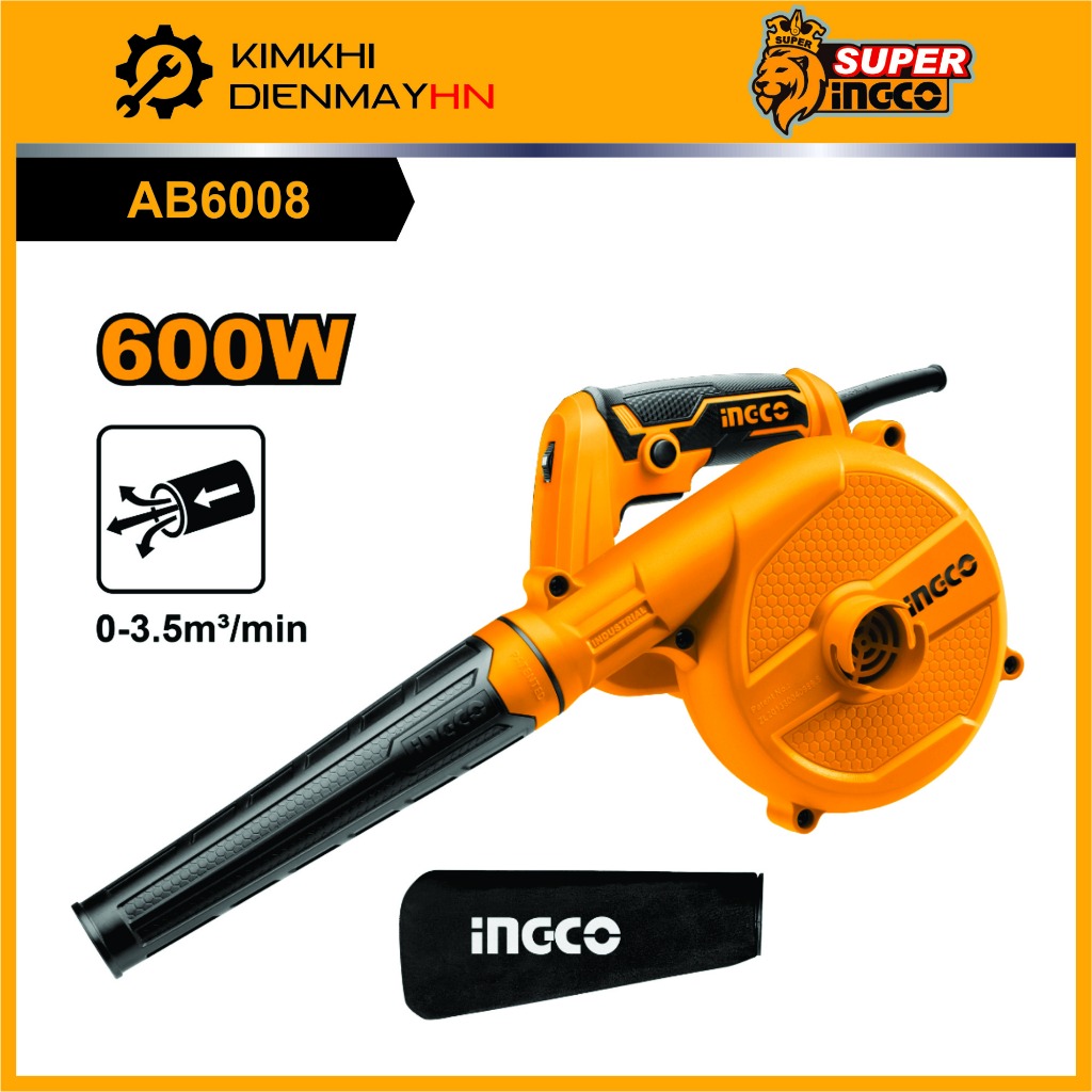 Máy thổi bụi hút bụi INGCO AB6008 600w, AB8008 800w, AB4038 400w dùng điện 220V