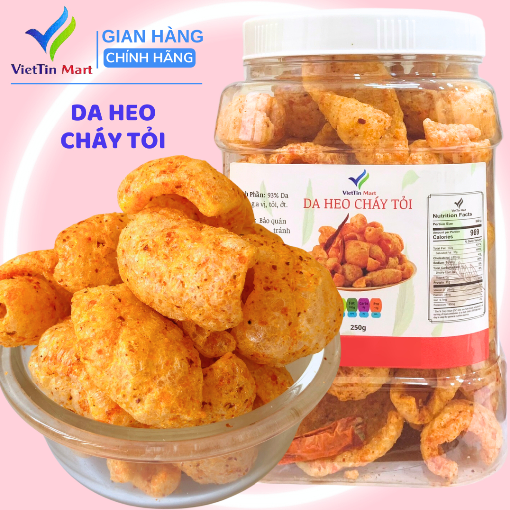 Da Heo Cháy Tỏi VIETTINMART 250G