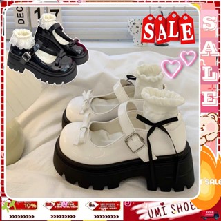 [NỘI ĐỊA TRUNG-LOẠI 1] Giày Lolita Mary Jane Nữ JP NO Đế Cao búp bê Lolita da quai cài màu đen/kem đẹp THỜI TRANG hot