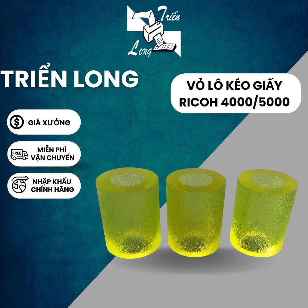 Vỏ lô kéo giấy Ricoh 4000, 5000 - Cao su vỏ Ricoh 4000, linh kiện máy photocopy Ricoh